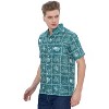 LA LEELA Men's Hawaiian Shirts Short Sleeve Button Down Shirt Mens Casual Patriotic Shirts Vacation Beach Summer Party Shirts for Men - 4 of 4