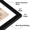 Americanflat 5.5x14 Collage Picture Frame with Shatter-Resistant Glass - Fits Three 4x4 Photos or One 5.5x14 Photo - Signature Collection - White - 3 of 4