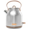 Haden Heritage 4 Slice Wide Slot Stainless Steel Toaster Bundled with 1.7 Liter Stainless Steel Electric Water Kettle, Steel & Copper - image 3 of 4