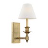 Savoy House Washburn 1 - Light Wall Light in  Warm Brass - 3 of 4