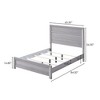 Queen Size Wooden Platform Bed with Headboard for Bedroom - 4 of 4