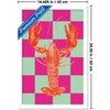 Trends International Reinders: Food - Pink Checkers Lobster Framed Wall Poster Prints - 3 of 4