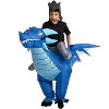 Joyfy Inflatable Costume Kids, Ride on Ice Dragon Inflatable Costume, Cool Blow Up Dragon Costume -  M (7-10yrs) - 3 of 4