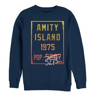 Men's Jaws Amity Island Population Sweatshirt - 1 of 3