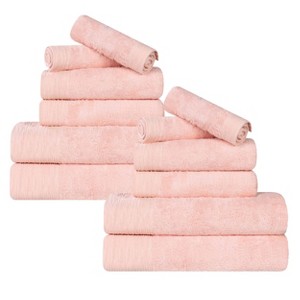 Rayon From Bamboo Cotton Blend Eco-Friendly Hypoallergenic Solid Bathroom Towel Set by Blue Nile Mills - 1 of 4
