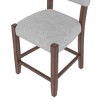 NicBex Mid-Century 40.4" Bar Stools Set of 4,Counter Stools with Backrest,Stool Chair with Solid Wood Legs,Linen Barstools for Kitchen Island - 4 of 4