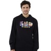 Seven Times Six Super Mario Sweatshirt Men's Brothers and Friends Logo Design Hoodie Black - 2 of 4