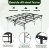 Yardgrace-Metal Mattress Foundation Bed Frame, King Size Bed Base, Bedroom Furniture, Black - 3 of 4