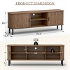 EROMMY 70" Modern Tv Stand For Tvs Up To 80", Tv Stand With Sliding Doors And Storage Shelves - 4 of 4