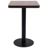 vidaXL Bistro Table Dark brown, black MDF, steel 19.7 x 19.7 x 29.5 in - 2 of 4