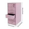 YIYIBYUS Vertical Metal File Cabinet with Lock, Modern Filing Cabinet - 3 of 4