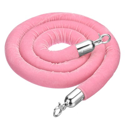 Unique Bargains Hotel Adjustable Velvet Stanchion Rope with Snap Hooks