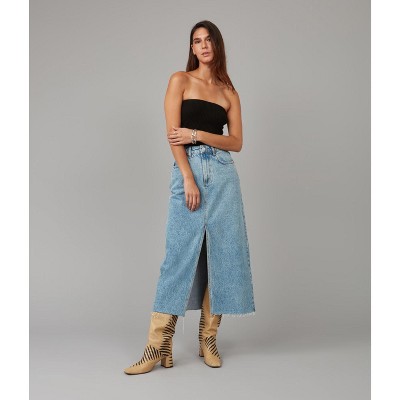 Lola Jeans - USA - HALSTON-VIB High Rise Maxi Skirt