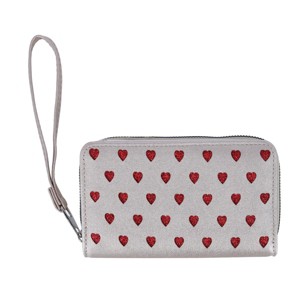 CTM Women's Vegan Leather Heart Bi-Fold Wristlet Wallet - 1 of 4