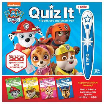 PAW Patrol Quiz It Electronic Smart Pen with 4 Books STEAM Learning Set