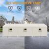 ORRD 10×30 Heavy Duty Portable Carport Tent with Windows – White - 3 of 4