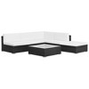 vidaXL Patio Sofa Set Set of 6 Black, Cream White - 2 of 4