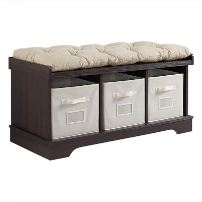 storage bench with cushion target