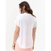 Women's CAP SLEEVE AIRFLOW BLOUSE - Renuar - 2 of 2