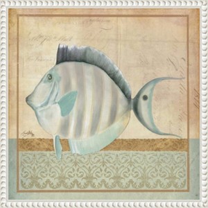 Amanti Art Vintage Fish III by Elizabeth Medley Framed Canvas Wall Art - 1 of 4