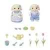 Calico Critters Blossoming Garden Set - Flora Rabbit Sister & Brother, Dollhouse Playset with Figures and Accessories - 4 of 4