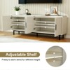 Vipbear 70" Fluted TV Stand with Adjustable Shelf for TVs up to 80 Inches,Entertainment Center with Storage,Modern TV Console for Living Room - 4 of 4