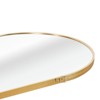 SEVOBAL Bathroom Vanity Mirrors Pill Shaped Full Length Mirror with High Quality Glass Full-Surface Reflection, Gold, 63"*20"*1.1" - 3 of 4