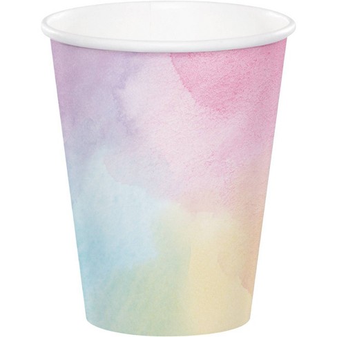 24ct Iridescent Disposable Party Cups : Target