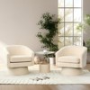 Swivel Accent Chair, 360° Chenille Swivel Lounge Reading Chair,Modern Single Sofa Lounge Armchair Club Chair with Storage Space - 4 of 4