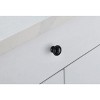 Elegant Lighting Kadea 1.2Inch Diameter Matte Black Mushroom Knob Multipack (Set of 10) - 3 of 4