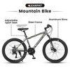 Gulches 24 Inch Mountain Bike Boys Girls, Steel  Frame, Shimano 21 Speed Mountain Bicycle with Daul Disc Brakes and Front Suspension MTB - 4 of 4