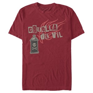 Men's Cruella Spray Flames Logo T-Shirt - 1 of 4