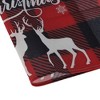 Unique Bargains Christmas Place Mats Flax Black Red White 11.8"x17.7" 2Pcs - 4 of 4
