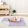 Sweet Jojo Designs Girl Baby Swaddle Blanket Rose Solid Purple - 2 of 4