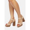 Choupette Suede Leather Block Heeled Sandal - 4 of 4