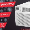 Amana 6000 BTU Window Mounted Air Conditioner and Dehumidifier: Programmable Timer, Remote, 3 Speeds, 200-500 sq. ft. - image 2 of 4