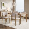 Christopher Knight Home Bulwarth Mid-Century Modern Rubberwood Upholstered Dining Chair with Curved Back (Set of 4) - 2 of 4