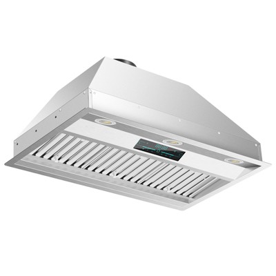 RAPSUAR 36 inch Range Hood Under Cabinet, 1200 CFM with 4-Speed Gesture Sensing & Touch Control, Stainless Steel Kitchen Stove Vent Hoods