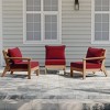 WestinTrends Avalon Outdoor Patio HDPE Sectional Sofa with Patio Cushions - 2 of 4