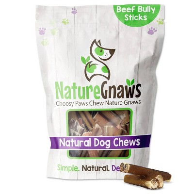 Nature Gnaws Small Bully Bites 2-3" Beef Dog Treats- 30ct