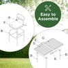 YOOCOZZ 7-Piece Patio Dining Set - Plastic-Wood Table & Umbrella Hole - 4 of 4