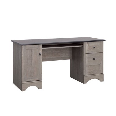 Computer Desk With Drawers Mystic Oak - Sauder: Home Office, Slide-out ...