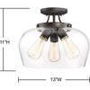 Savoy House Octave 3 - Light Semi-Flush Mount in  English Bronze - 3 of 3