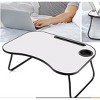 KTMBDW Laptop Bed Desk, Foldable Lap Table, Portable Study Table, Laptop Stand with Cup Holder & Tablet Slot for Working Writing & Drawing - 2 of 4
