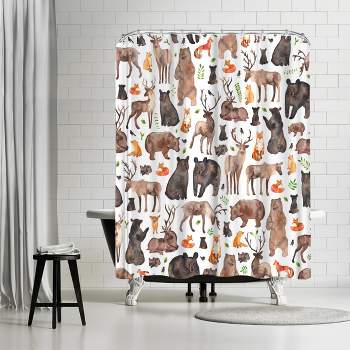 Americanflat 71" x 74" Shower Curtain  Style 2 by Elena O'Neill