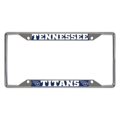 NFL Tennessee Titans Stainless Steel License Plate Frame