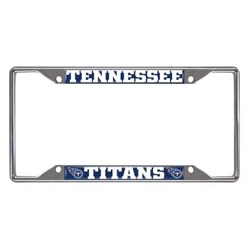 NFL Tennessee Titans Stainless Steel License Plate Frame