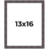PosterPalooza | Slim Profile Brown Picture Frame - UV Acrylic, Foam Board Backing, Hanging Hardware - 2 of 4