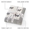 100% Luxury Cotton Knit Swaddle Receiving Blanket for Newborns and Infant Boys and Girls - 3 of 4