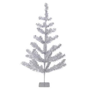 Northlight 3' Medium Silver Tinsel Twig Artificial Christmas Tree - Unlit